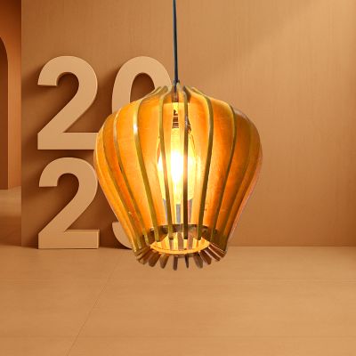 ĐÈN THẢ TRẦN GỖ BÚP SEN