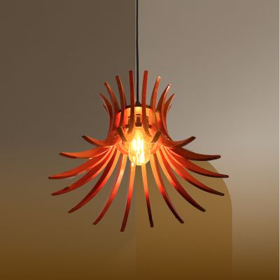 ĐÈN TREO TRẦN GỖ CÁNH LỬA