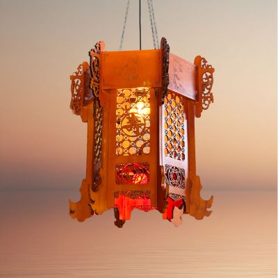 ĐÈN LỒNG GỖ PHÚC LỘC THỌ