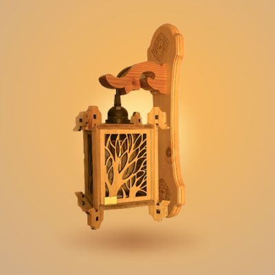 ĐÈN TREO TƯỜNG GỖ THÔNG