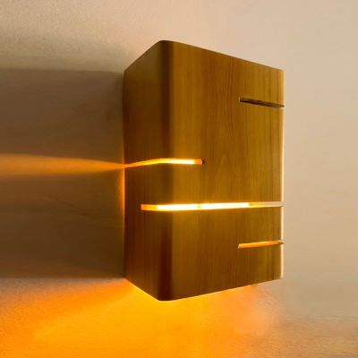 ĐÈN NGỦ ỐP TƯỜNG GỖ THÔNG